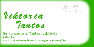 viktoria tantos business card